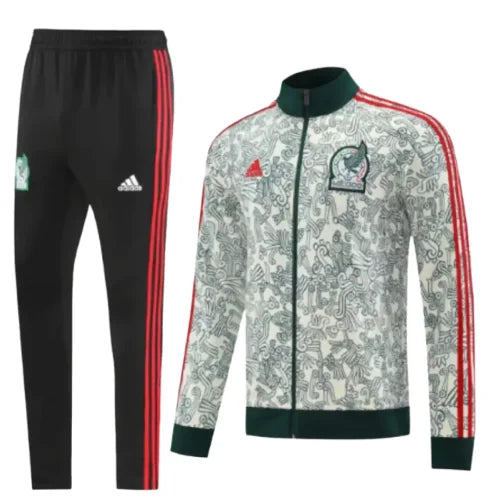 Travel Tracksuit Mexico – White & Green