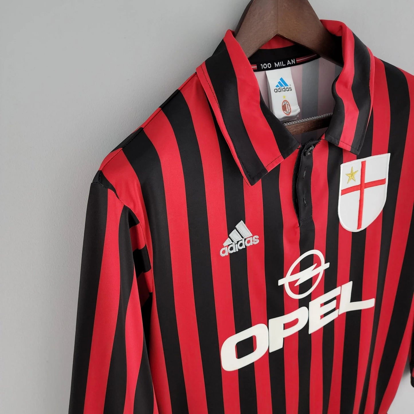 Long Sleeve Jersey Milan 1999/2000 Adidas – Black & Red
