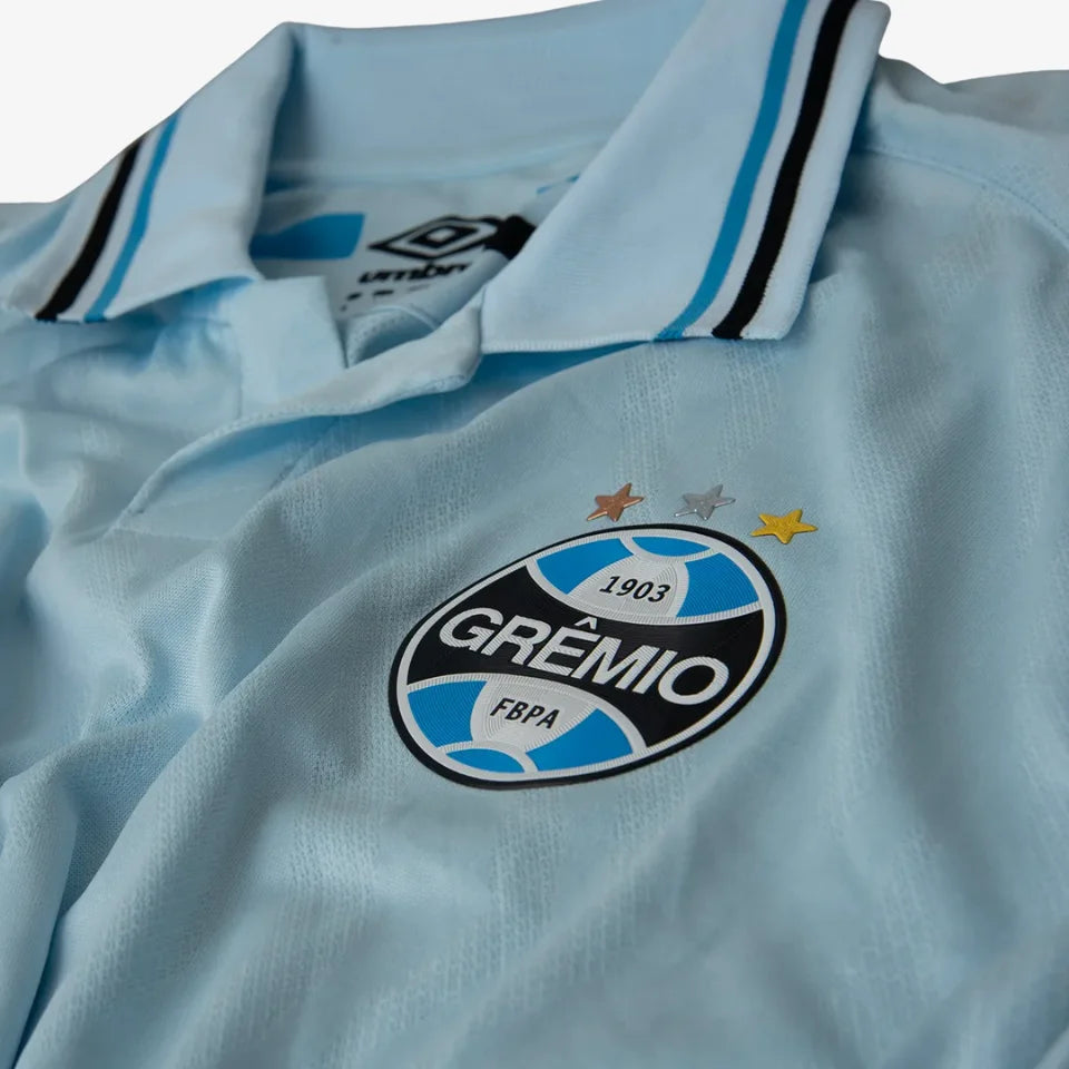 Jersey Umbro Grêmio 2025/26 Away Sky Blue Player Version