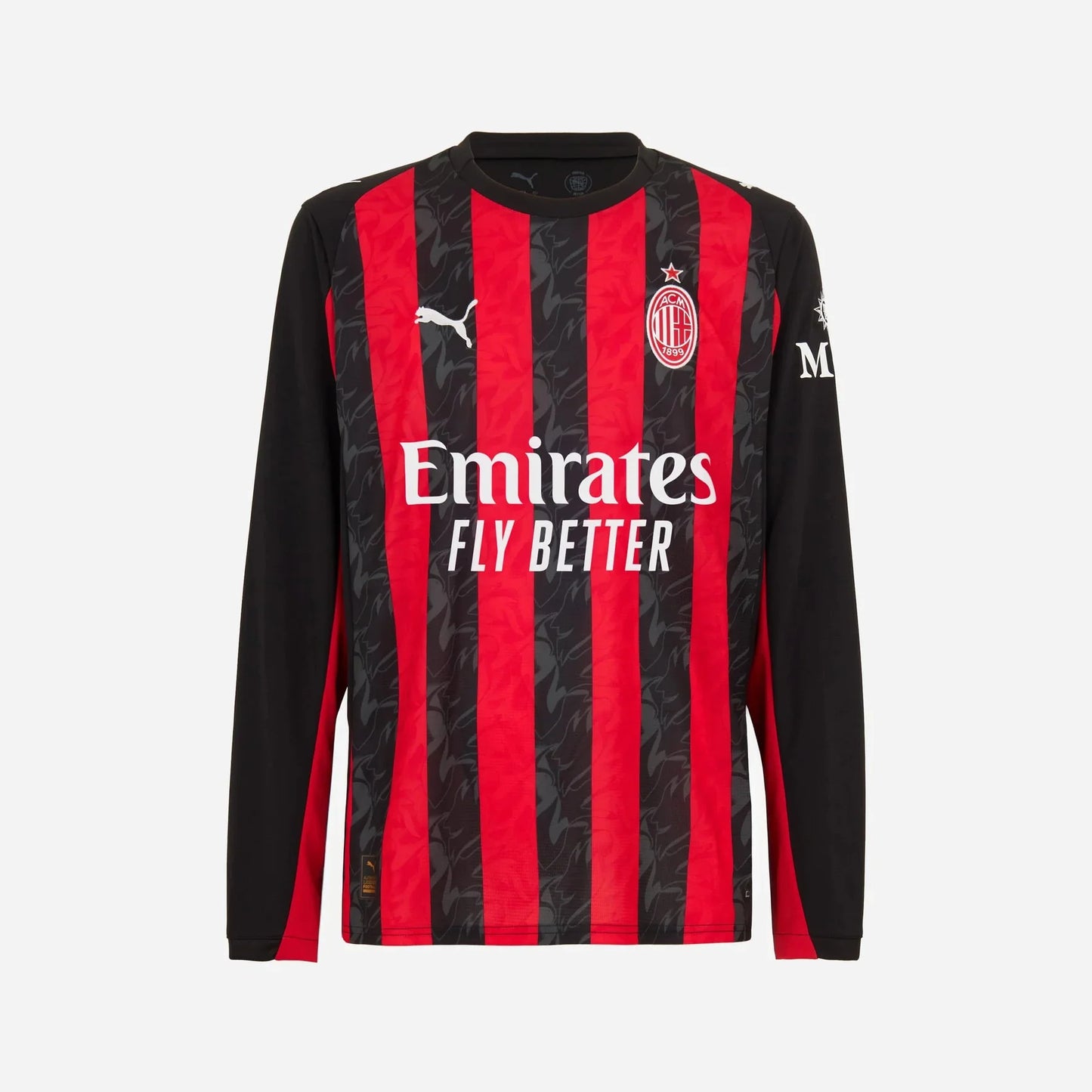 Jersey AC Milan Long Sleeve 2025/26 Home – Fan Version