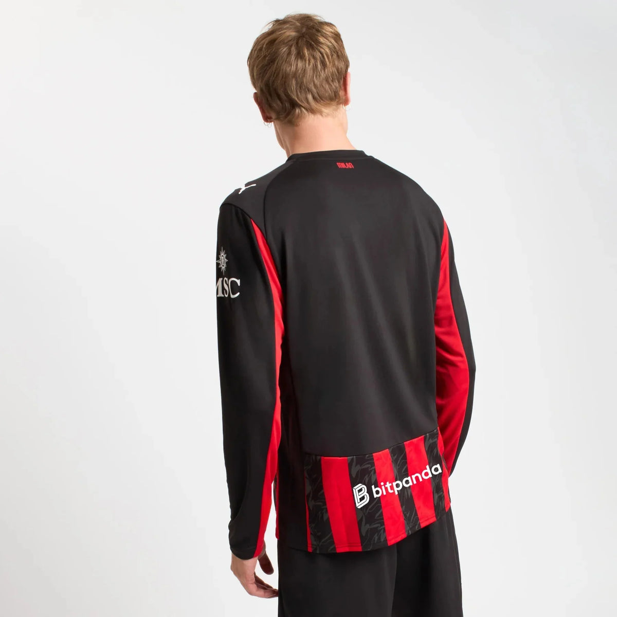 Jersey AC Milan Long Sleeve 2025/26 Home – Fan Version