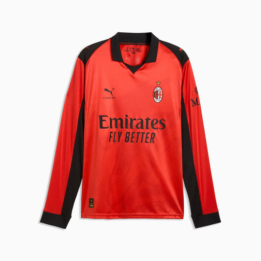 Retro Jersey AC Milan Long Sleeve x SLAM JAM Red