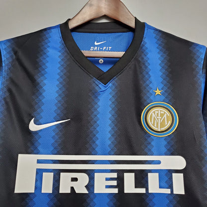 Long Sleeve Jersey Inter Milan Home 2010/11 Nike – Blue & Black