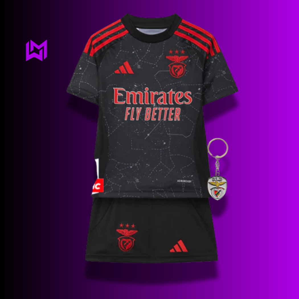 Benfica 2024/25 Away Kids Kit