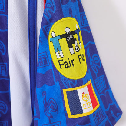 Men's France Retro Vintage 1996 Home Jersey