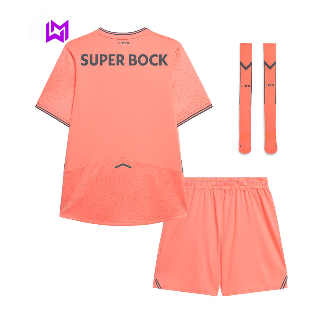 FC Porto 2025/26 Pink Away Kids Kit