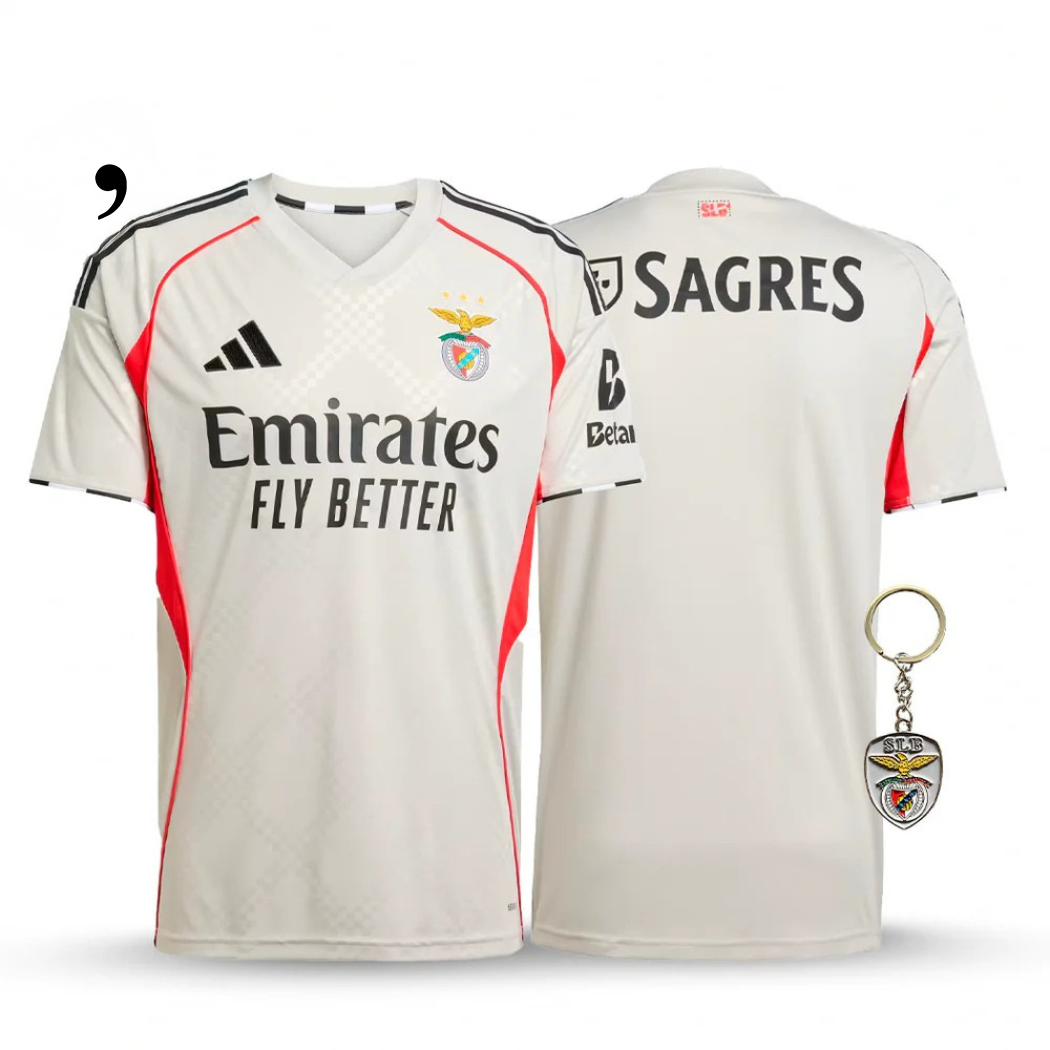 Benfica 2025/26 Beige Away Jersey