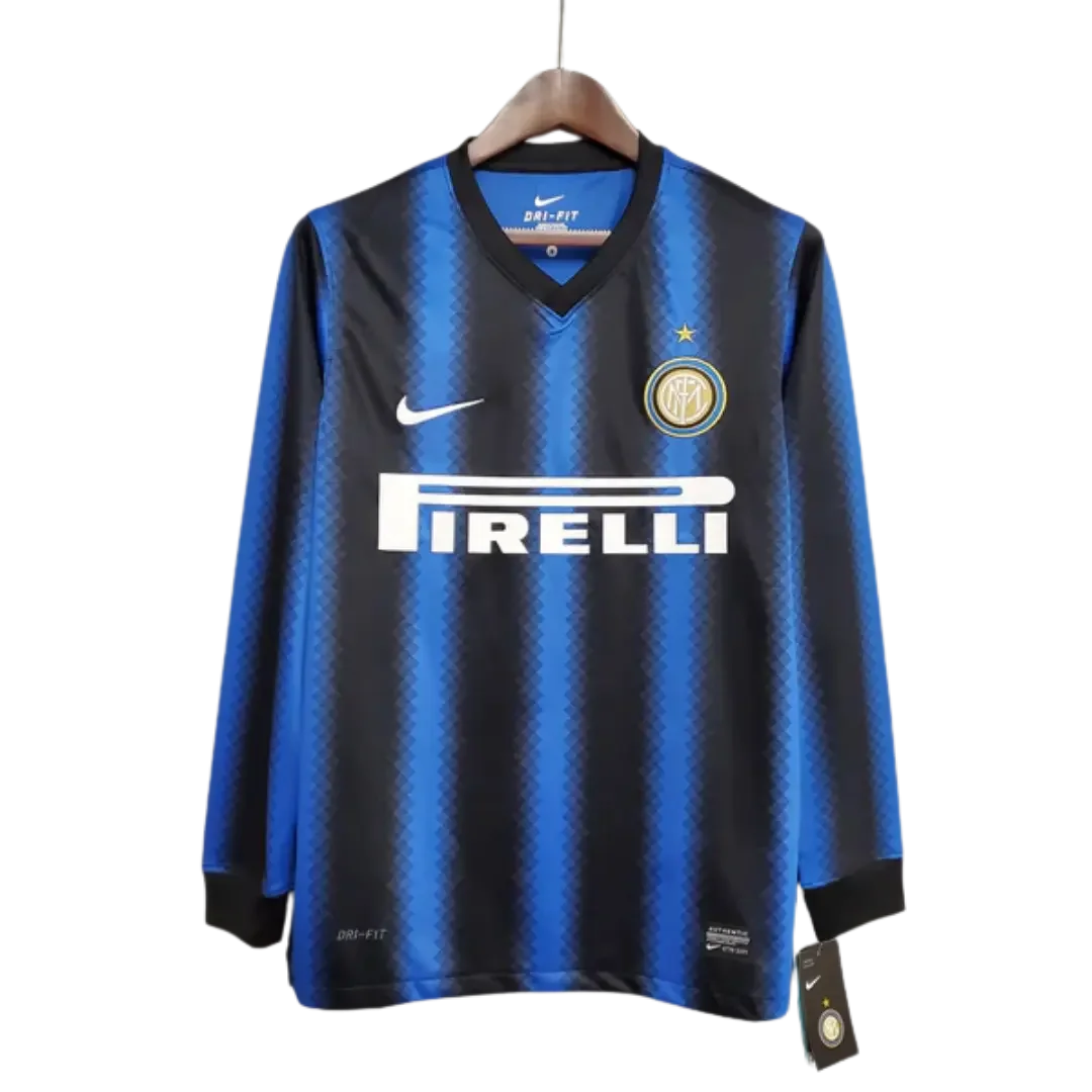 Long Sleeve Jersey Inter Milan Home 2010/11 Nike – Blue & Black