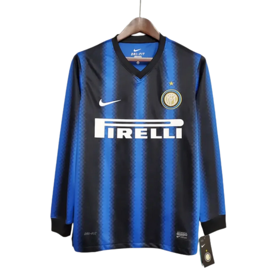 Long Sleeve Jersey Inter Milan Home 2010/11 Nike – Blue & Black