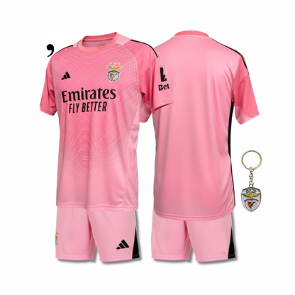 Benfica 2025/26 Pink Goalkeeper Kids Kit