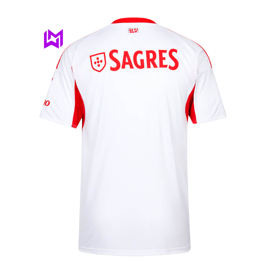 Benfica 2025/26 White Away Jersey