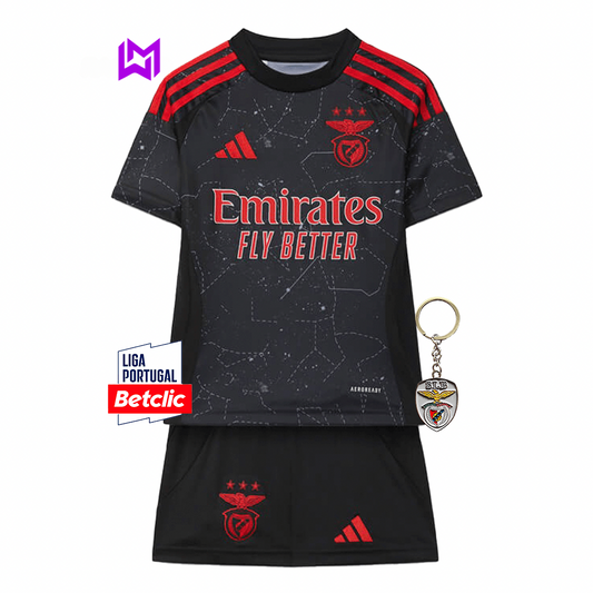 Benfica 2024/25 Away Kids Kit