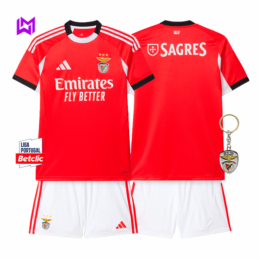 Benfica 2025/26 Home Kids Kit