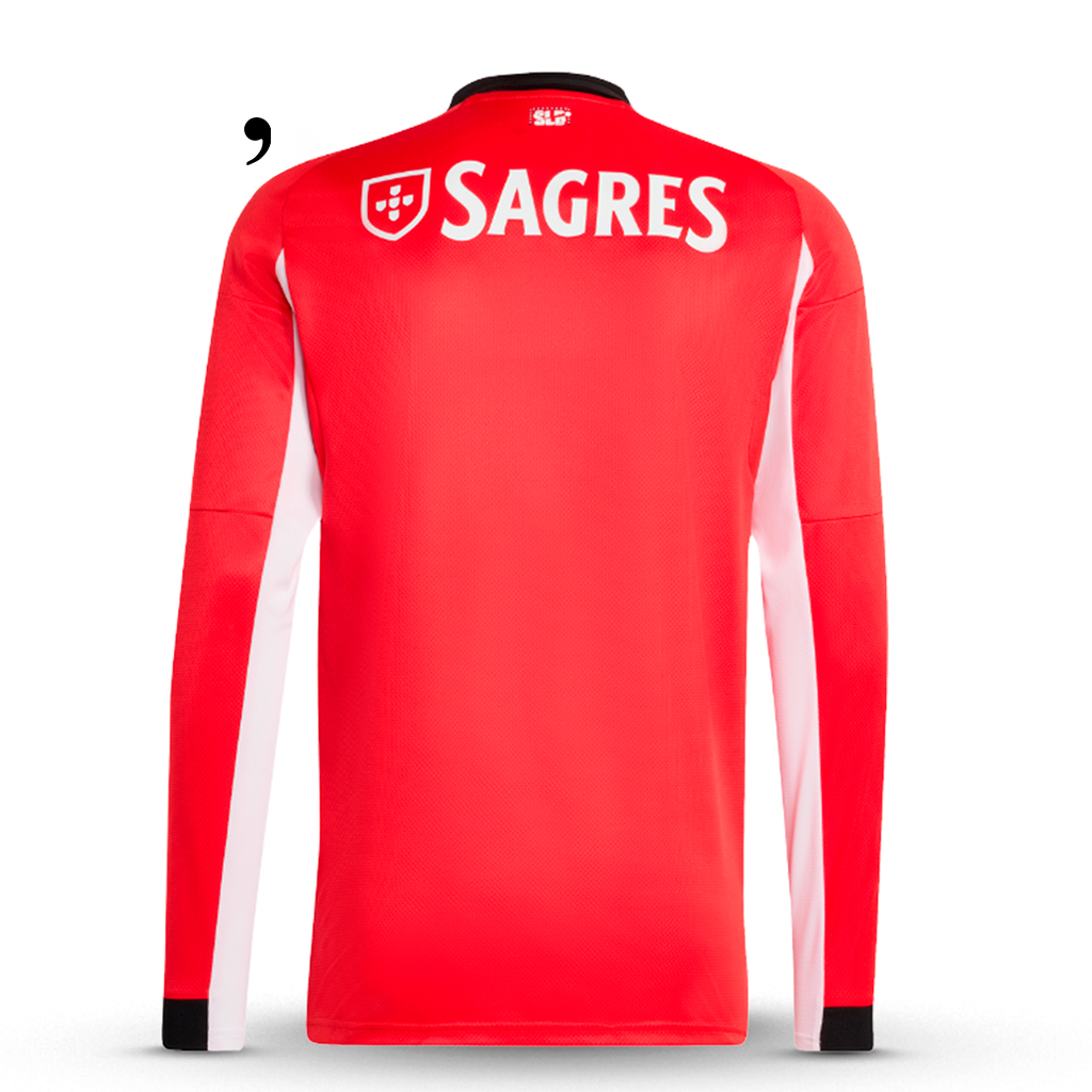 Benfica 2025/26 Long Sleeve Home Jersey
