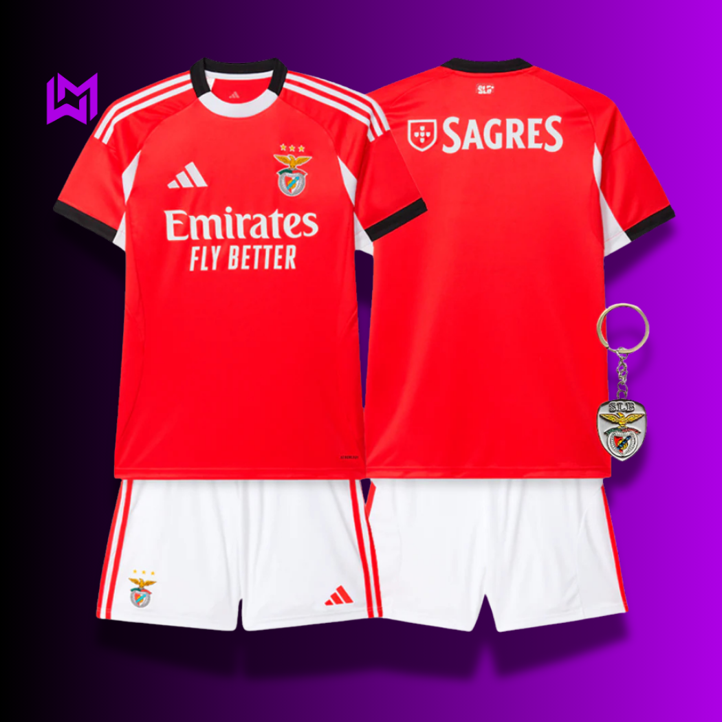 Benfica 2025/26 Home Kids Kit