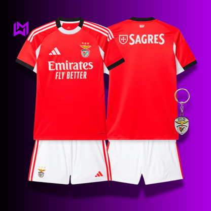 Benfica 2025/26 Home Kids Kit
