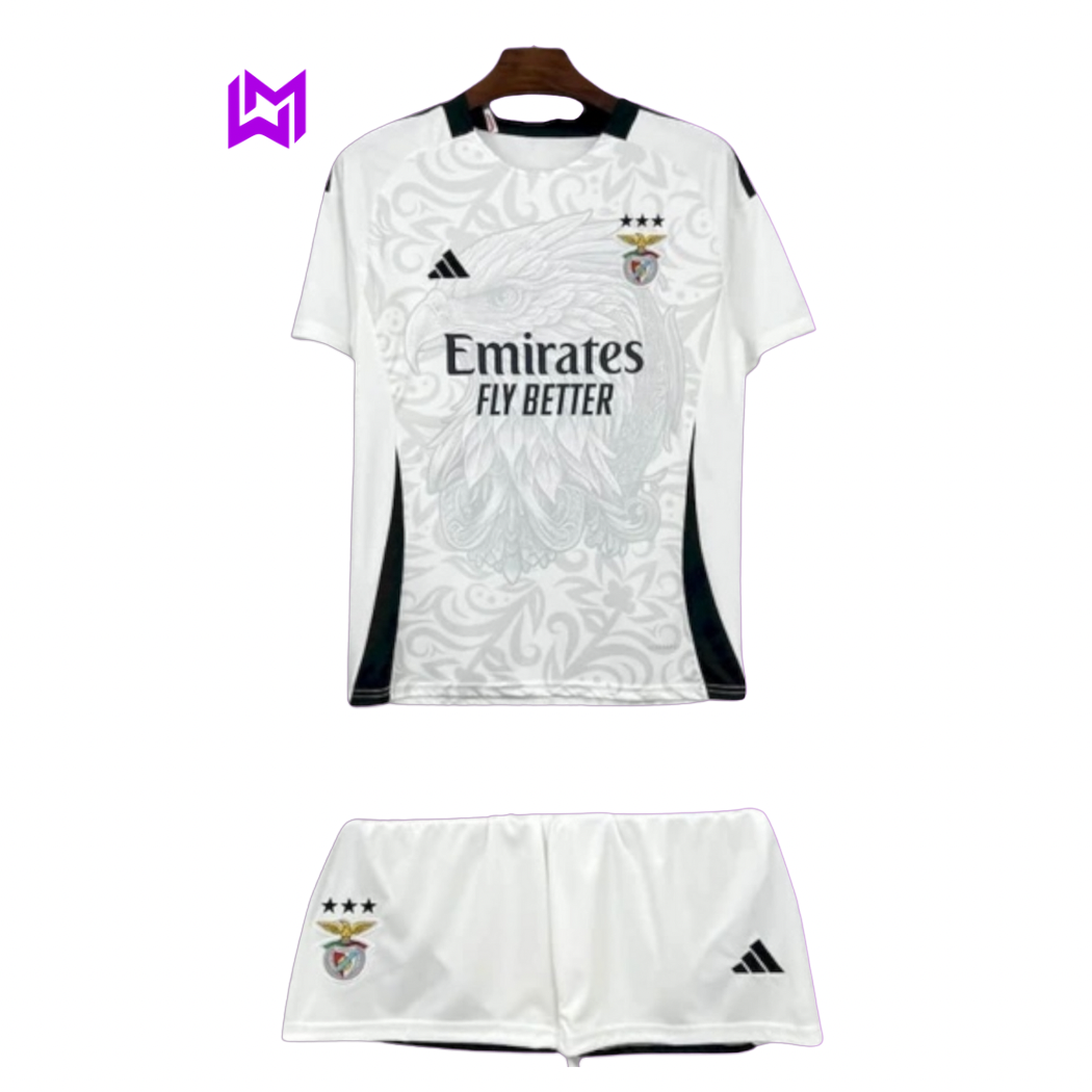Benfica 2025/26 White Eagle Kids Kit