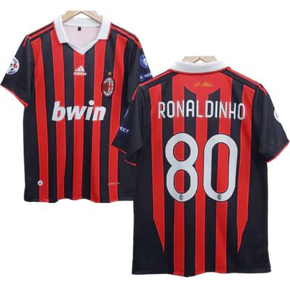 Retro Jersey AC Milan Ronaldinho Embroidery
