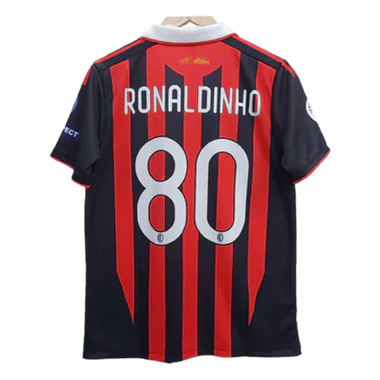 Retro Jersey AC Milan Ronaldinho Embroidery