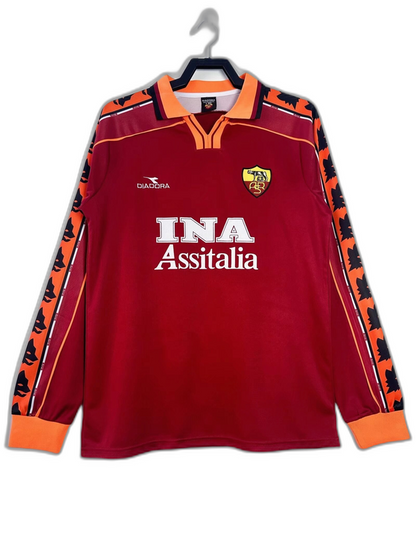 Retro Jersey AS Roma 1998/99 Home Long Sleeve
