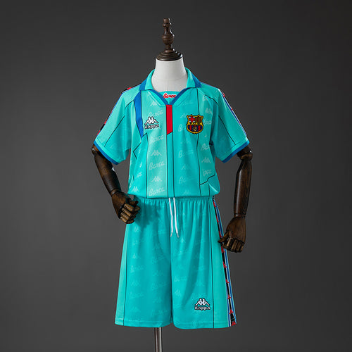 FCB 96/97 Kit Infantil Visitante retro