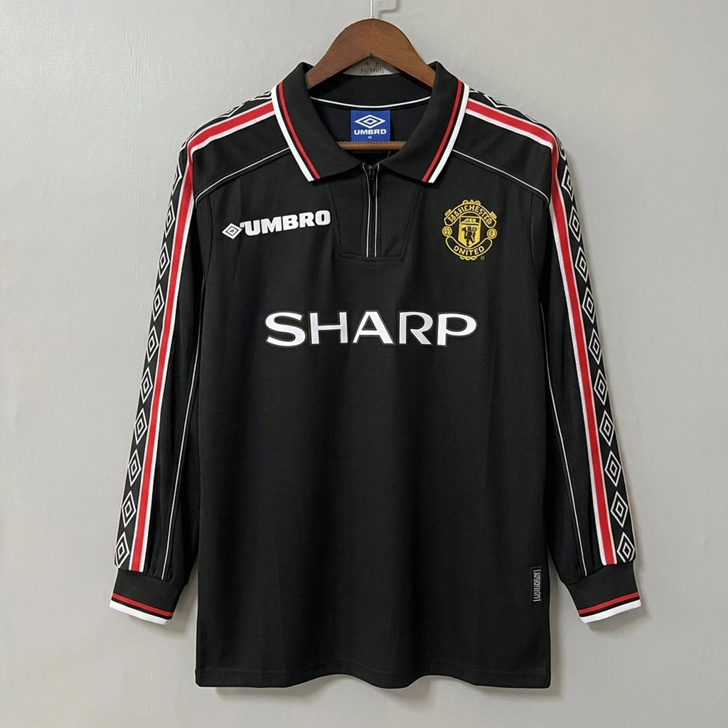 Retro Jersey Manchester United 1998/99 Long Sleeve Special Black