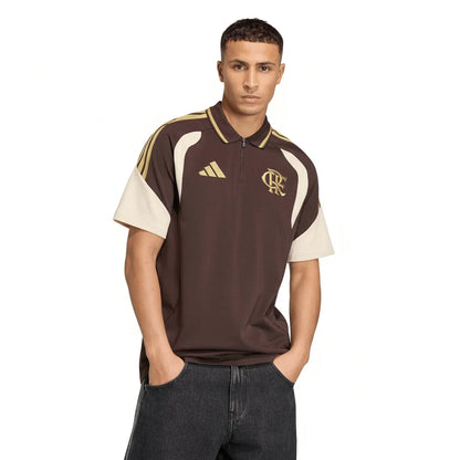 Jersey Polo Adidas Flamengo 2026/27 Training Marrom