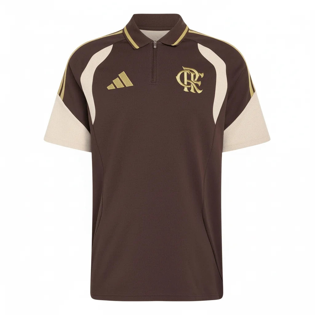 Jersey Polo Adidas Flamengo 2026/27 Training Marrom