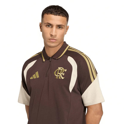Jersey Polo Adidas Flamengo 2026/27 Training Marrom
