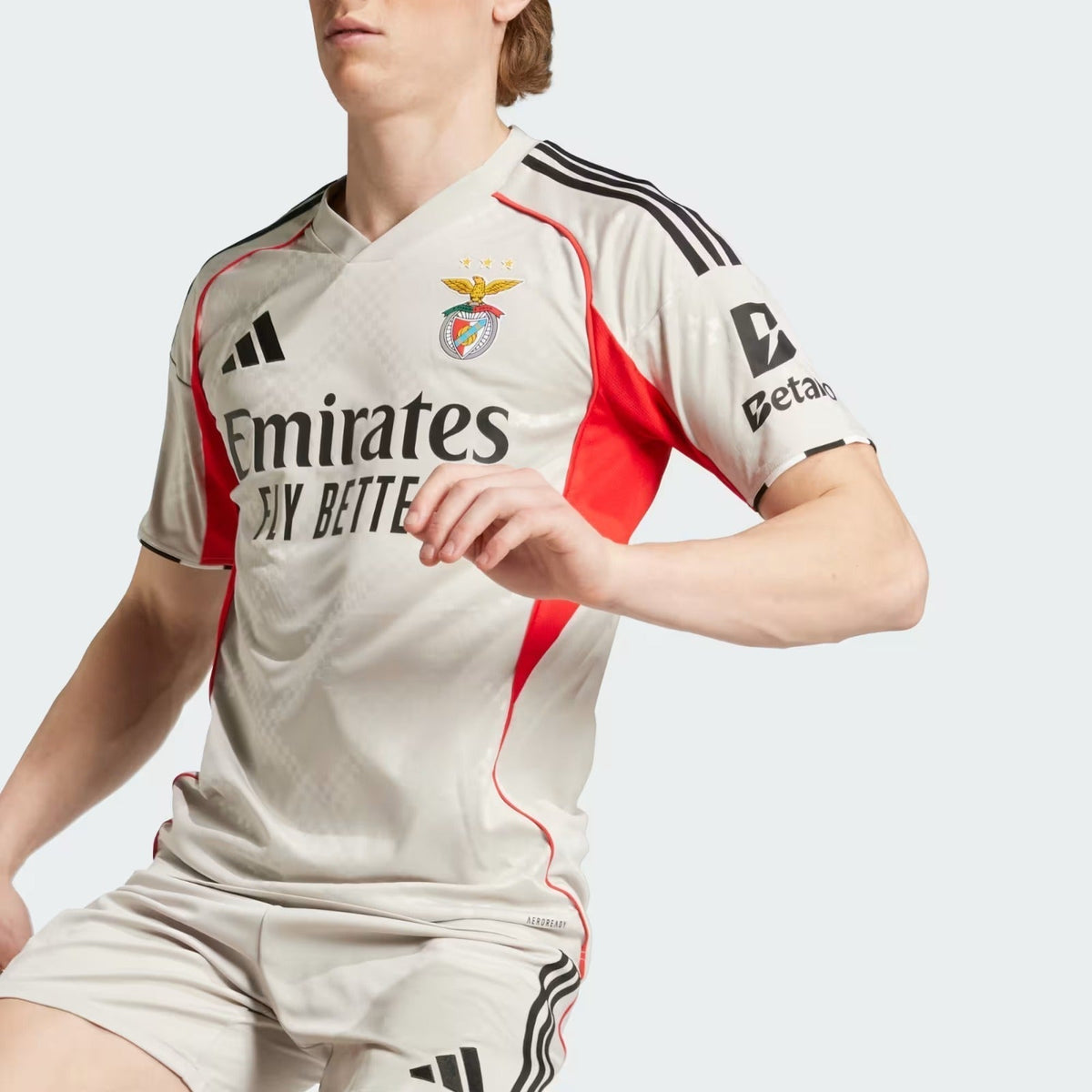 Benfica 2025/26 Beige Away Jersey