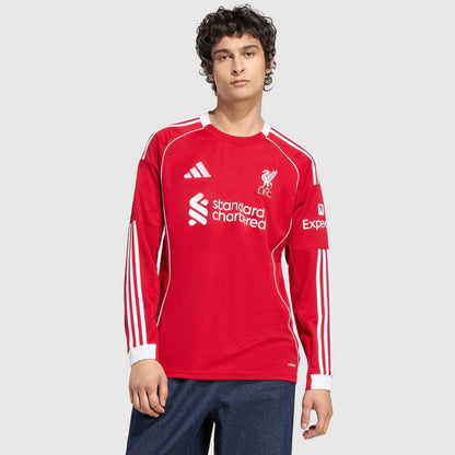 Jersey adidas Liverpool 2025/26 Home Long Sleeve