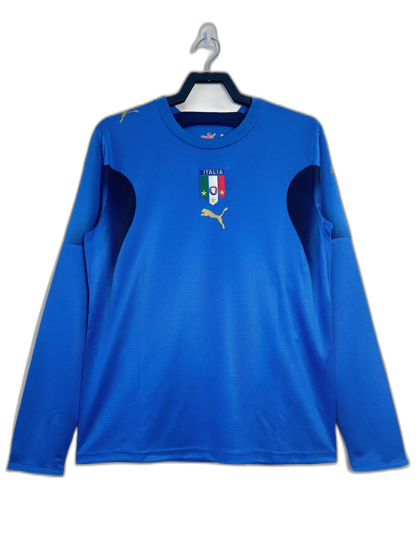Retro Jersey Italy 2006 Home Long Sleeve