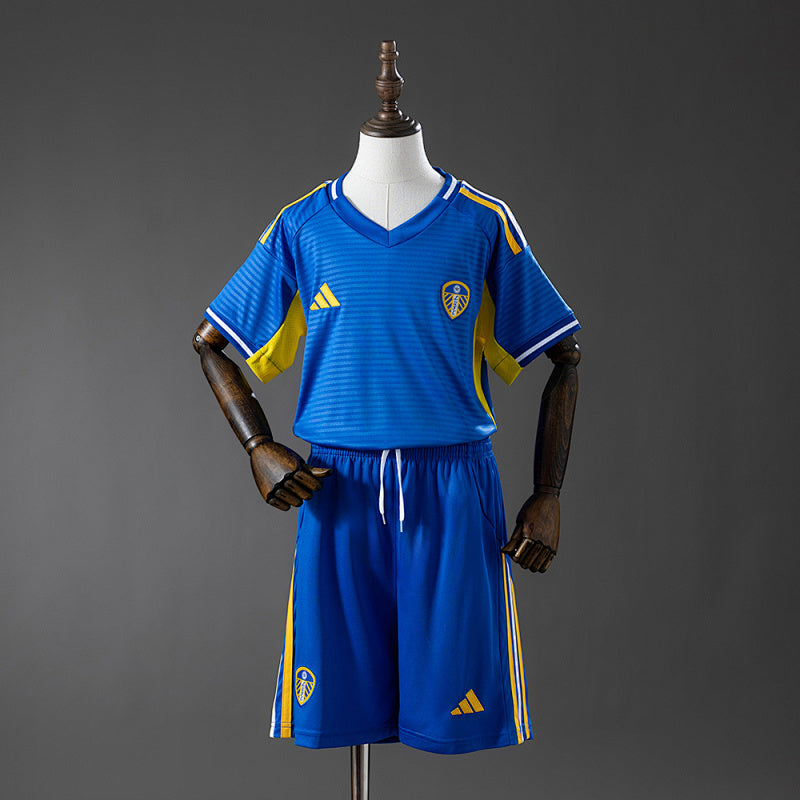 Leeds United 25/26 Kit Infantil Visitante
