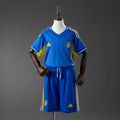 Leeds United 25/26 Kit Infantil Visitante