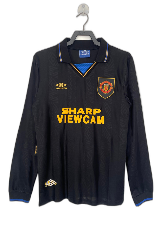 Retro Jersey Manchester United 1993/94 Long Sleeve Black
