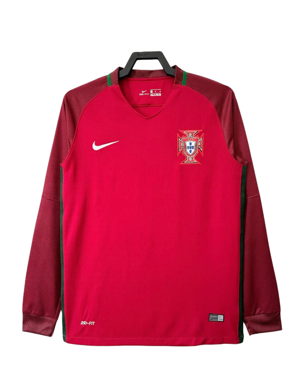 Retro Jersey Portugal 2016 Home Long Sleeve