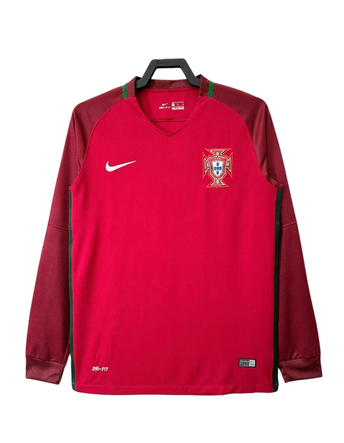 Retro Jersey Portugal 2016 Home Long Sleeve