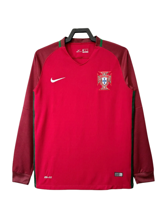 Retro Jersey Portugal 2016 Home Long Sleeve
