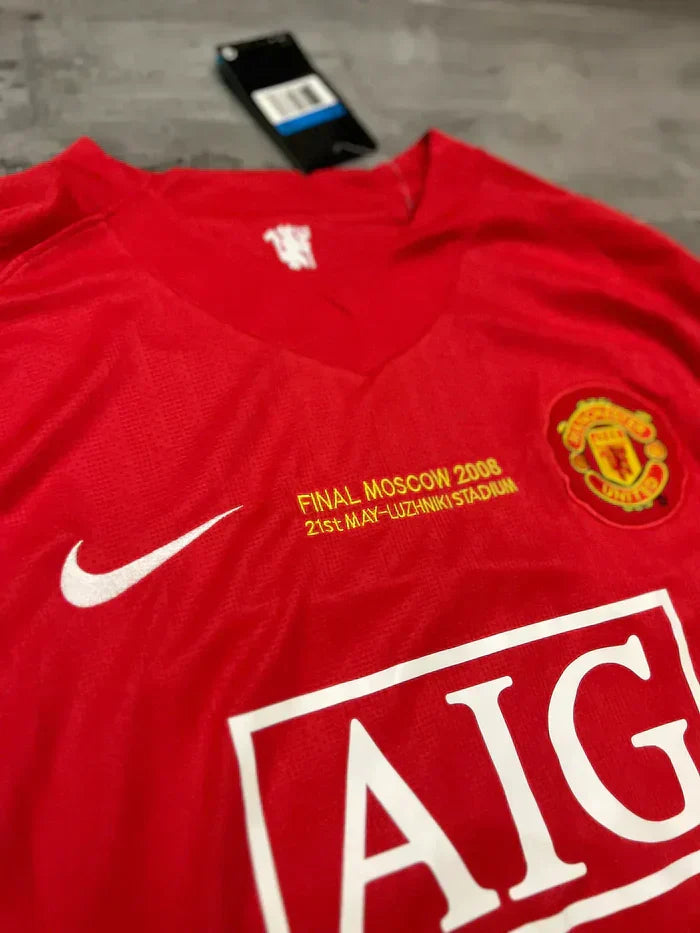 Retro Jersey Manchester United 2007/08 Home Long Sleeve